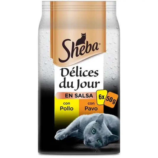 Sheba Delices Du Jour Πουλερικά για γάτες 12X6X50Gr