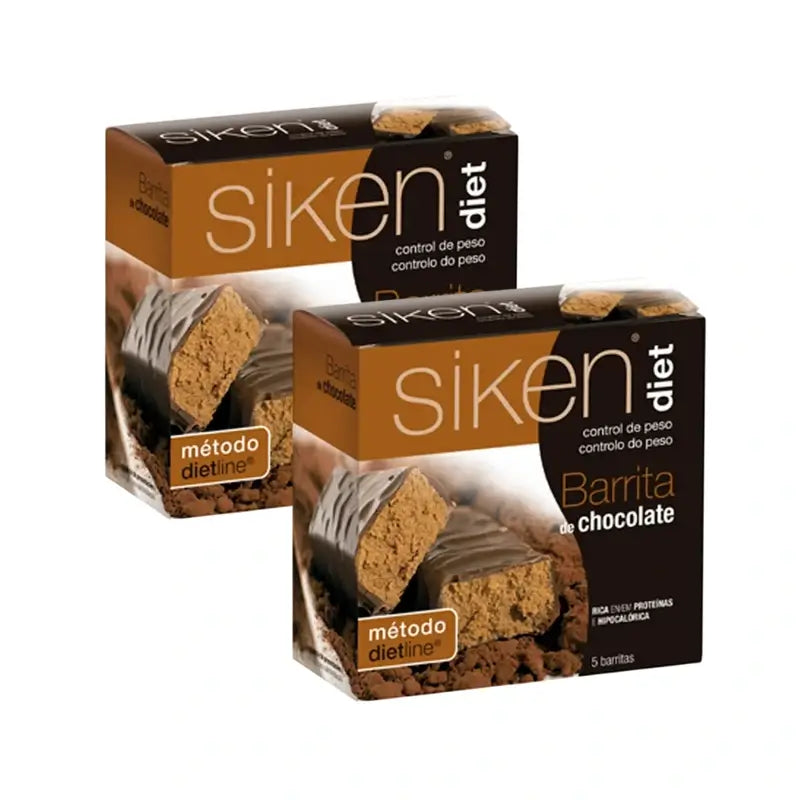 Siken Diet Μπάρα Σοκολάτα, 2X5 τεμάχια 