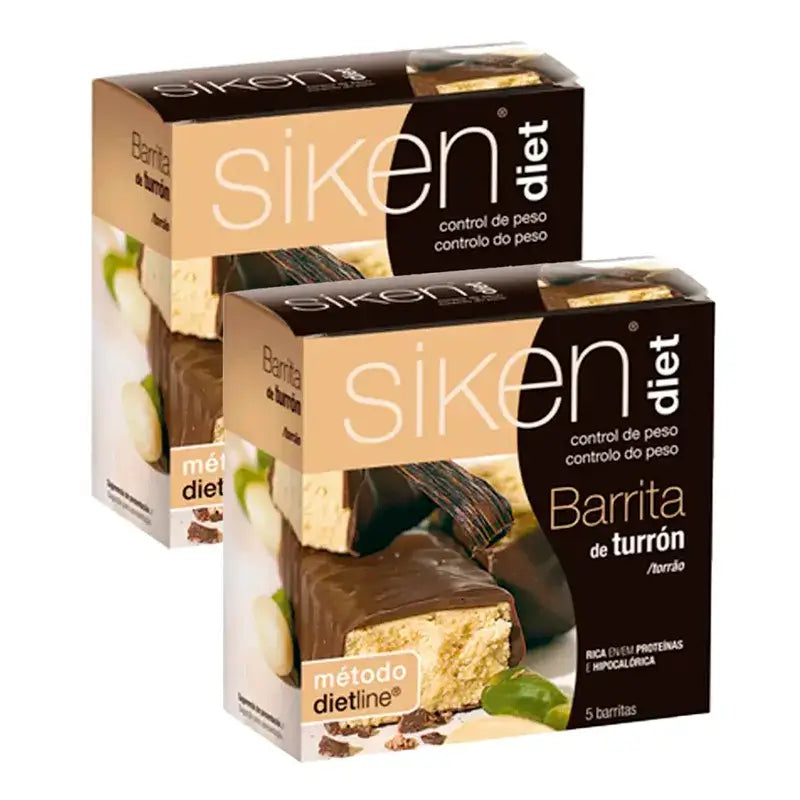 Siken Diet Μπάρα Τουρόν, Συσκευασία 2 x 5 τεμάχια