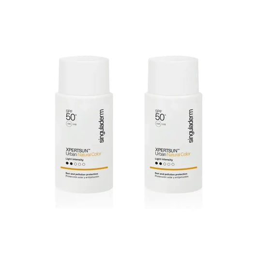 Singuladerm Xpertsun SPF50+ Urban Natural Color Light Intensity, 2 τεμάχια 