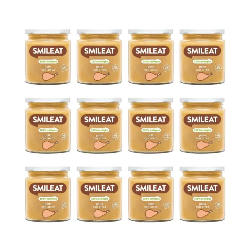 Smileat Βαζάκι Κοτόπουλο με Ρύζι 230 g, συσκευασία των 12