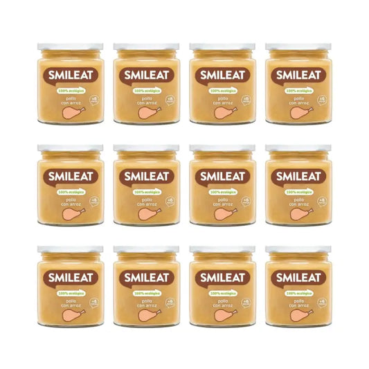 Smileat Βαζάκι Κοτόπουλο με Ρύζι 230 g, συσκευασία των 12