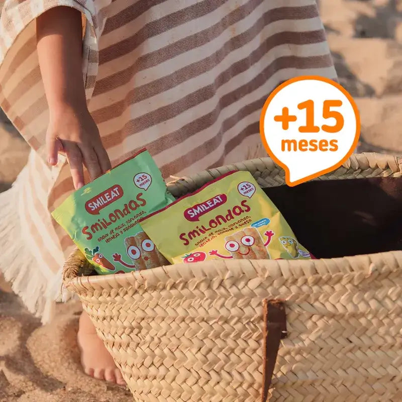 Smileat Smilondas Σνακ από καλαμπόκι, όσπρια και καρότο, 25 γρ.