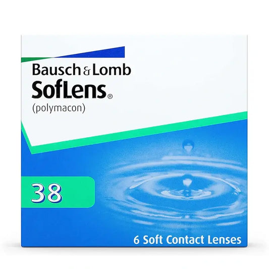 Soflens 38 Σφαιρικοί φακοί επαφής μηνιαίας χρήσης, 6 τεμάχια