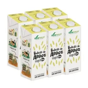 Soria Natural Φυτικό ρόφημα από ρύζι, 6 x 1L