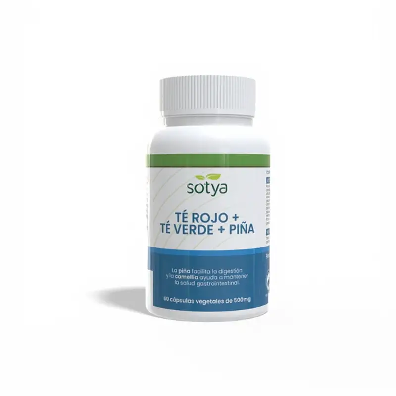 Sotya Κόκκινο Τσάι + Πράσινο Τσάι + Ανανάς 500 mg, 60 κάψουλες