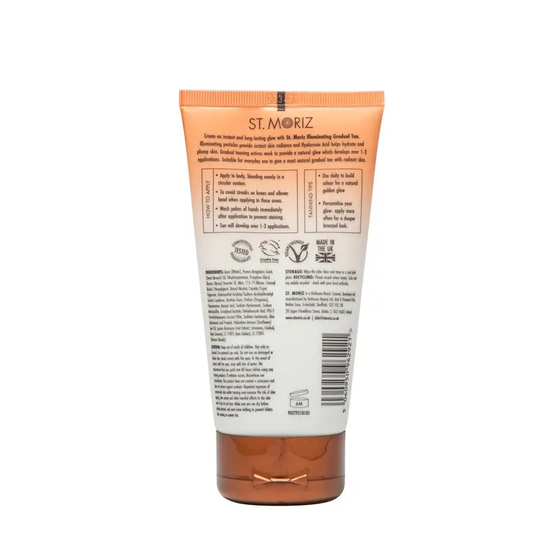 St Moriz Λοσιόν Αυτομαυρίσματος με Λάμψη Glow Gradual Advanced, 150 ml