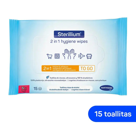 Sterillium 2 σε 1 Μαντηλάκια Καθαρισμού, 15 τεμάχια