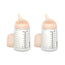 Suavinex Μπιμπερό κατά των κολικών Zero Zero 270 ml, μέτρια ροή (M), +3 μήνες, Fair, 2 τεμάχια