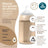 Suavinex Μπιμπερό από σιλικόνη 240 ml, μέτρια ροή (M), +3 μήνες, Deep Ocean