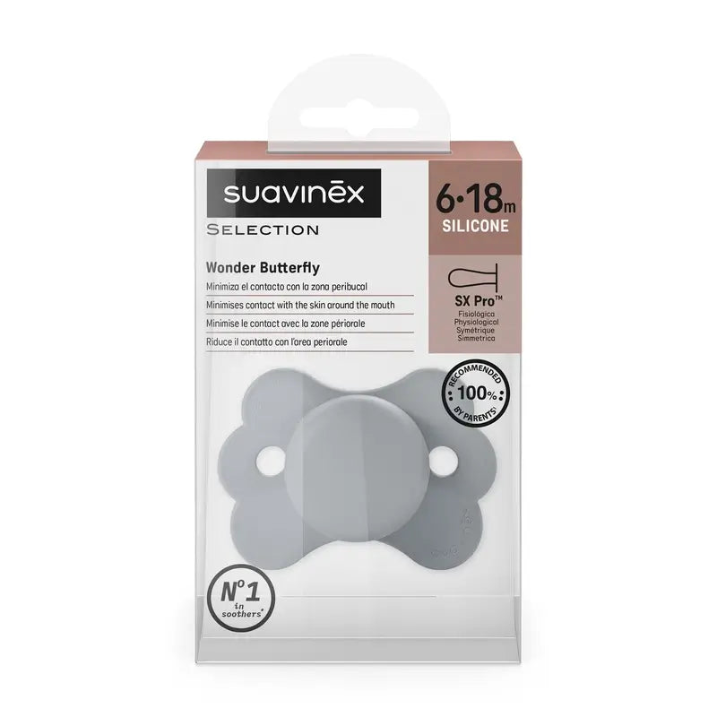 Suavinex Πιπίλα Sx Pro 6/18 Μήνες, Wonderland Μπλε Μονόχρωμο