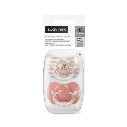 Suavinex Πιπίλες Sx Pro +18 Μήνες Birdies Ροζ, 2 τεμάχια