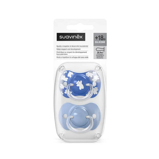 Suavinex Πιπίλες Sx Pro +18 μηνών Wild&Free Πράσινο, 2 τεμάχια