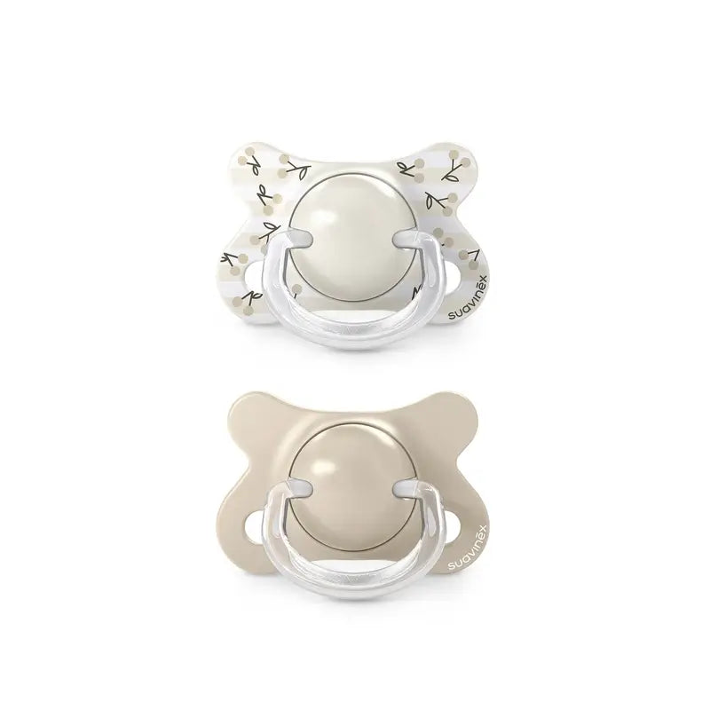 Suavinex Πιπίλες Sx Pro - 2/2 μηνών Birdies Μπεζ, 2 τεμάχια
