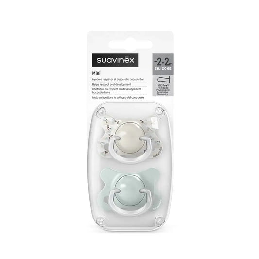 Suavinex Πιπίλες Sx Pro - 2/2 μηνών Birdies Πράσινο, 2 τεμάχια