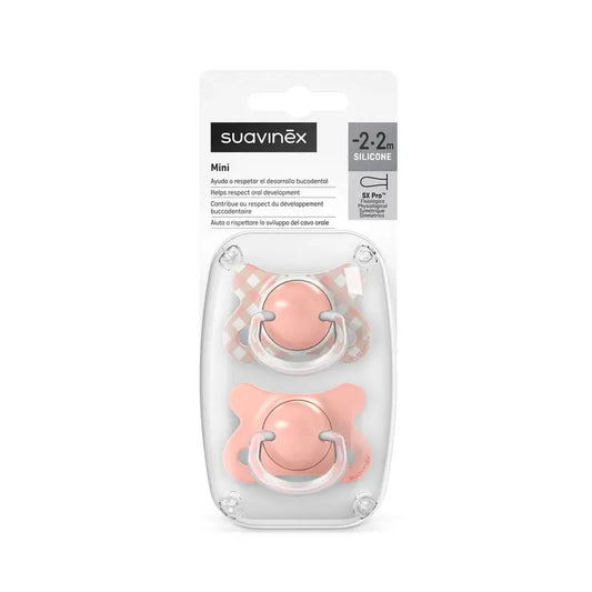 Suavinex Πιπίλες Sx Pro - 2/2 μήνες Wild&Free Ροζ, 2 τεμάχια