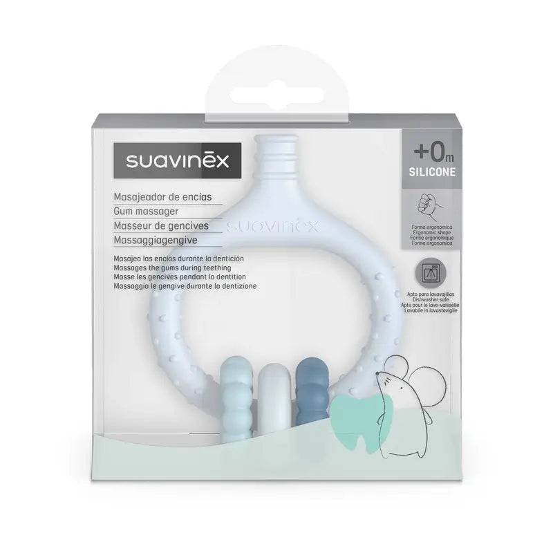 Suavinex Μασάζ ούλων για μωρά από 0 μηνών, Μπλε