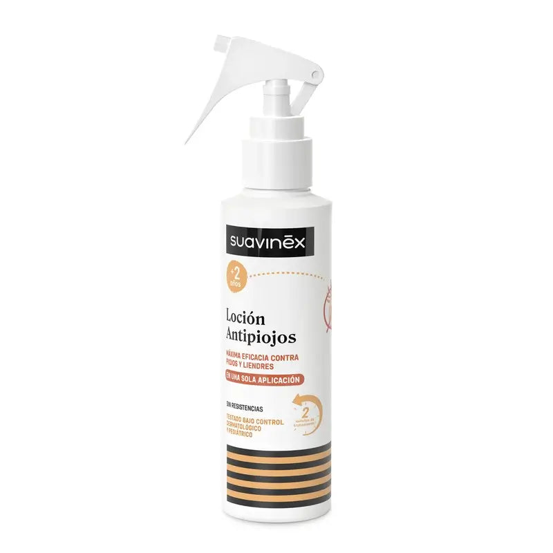Suavinex Pack Λοσιόν κατά των ψειρών 125 ml + Χτένα για ψείρες, +2 ετών