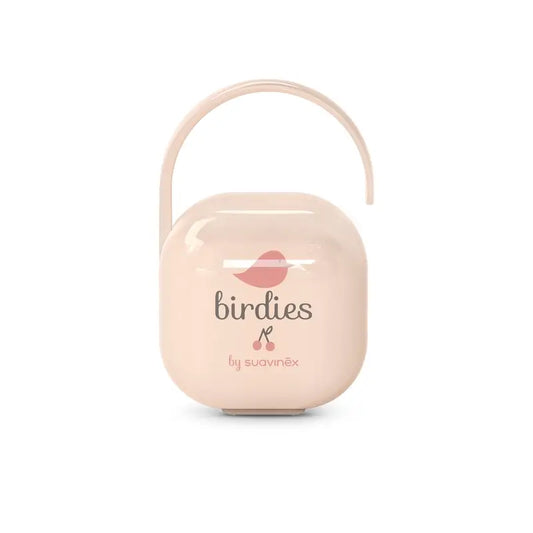 Suavinex Pacifier Holder +0 Months Birdies Pink