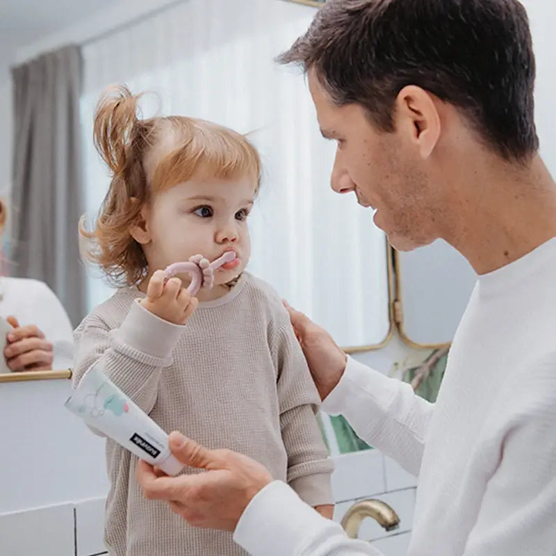 Suavinex Σετ για την αρχική φροντίδα των δοντιών +0 μηνών, Ροζ