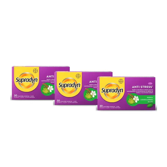 Supradyn Anti Stress Συγκέντρωση και Μνήμη, Συσκευασία 3 x 30 δισκία