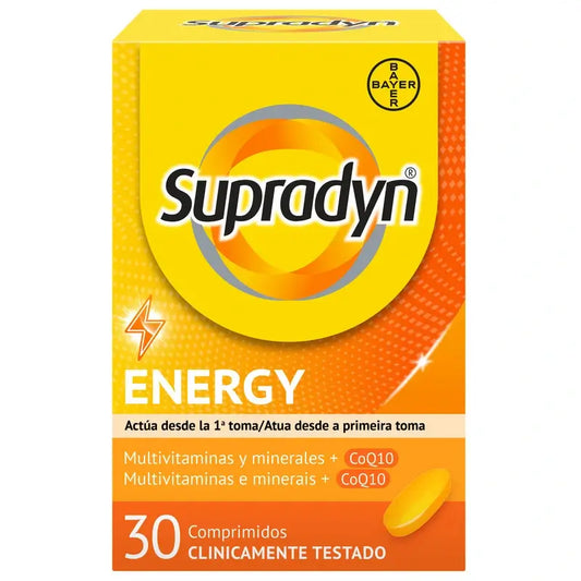 Supradyn Energy: Βιταμίνες, μέταλλα και καθημερινή ενέργεια, 30 δισκία