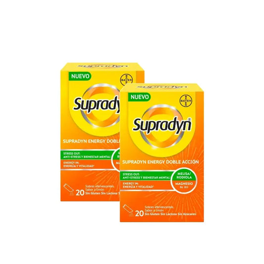 Supradyn Energy Διπλής Δράσης, Συσκευασία 2 x 20 φακελάκια