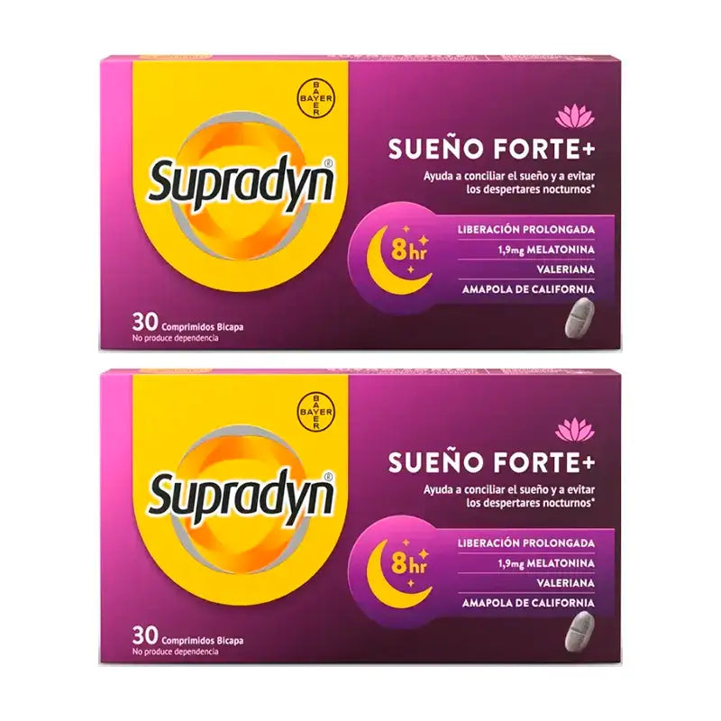 Supradyn Sueño Forte+ Μειώνει τα νυχτερινά ξυπνήματα, Συσκευασία 2 x 30 δισκία