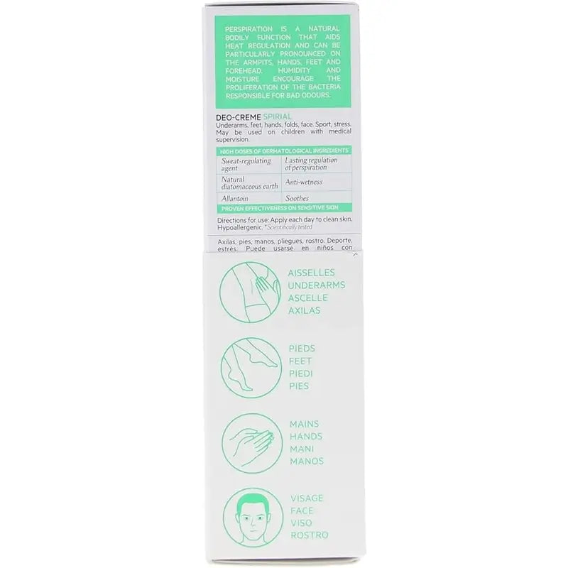 SVR Spirial Duo Deo-Cream Αντιιδρωτικό 48 ωρών, 2x50 ml
