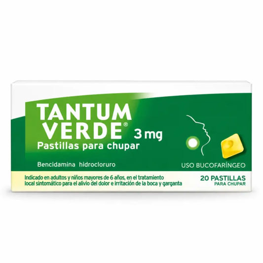 Tantum Verde Μέντα 20 παστίλιες για πιπίλισμα