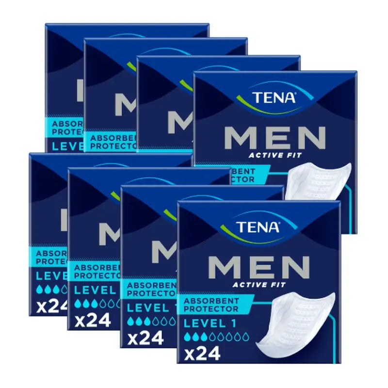 Tena Men Level 1, Συσκευασία 8 x 24 τεμάχια