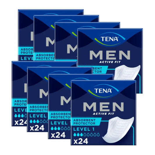 Tena Men Level 1, Συσκευασία 8 x 24 τεμάχια