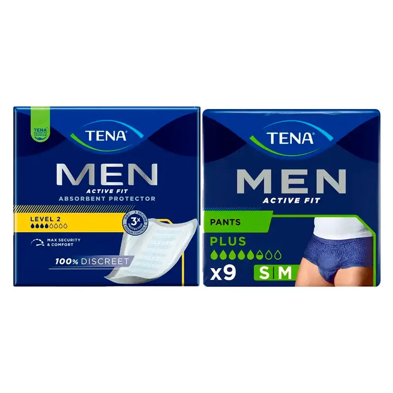 TENA Men Level 2 για ακράτεια 1x20 τεμ. + TENA Men Pants Active Medium 1x9 τεμ.