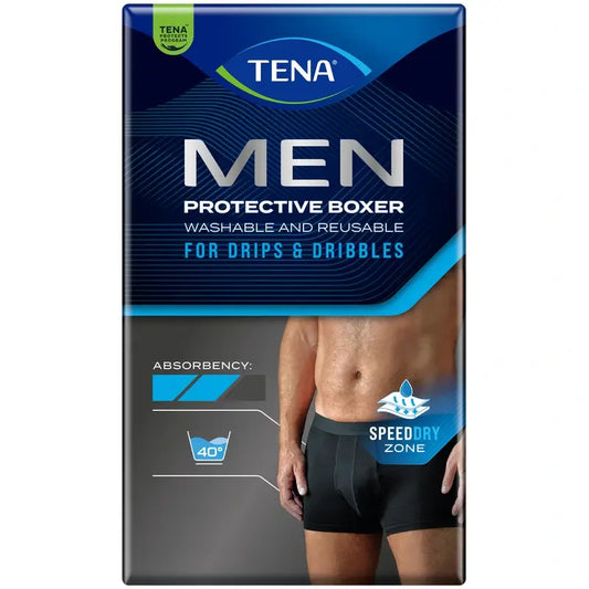 Tena Men Πλενόμενα Μπόξερ Μαύρα S, 1 τεμάχιο