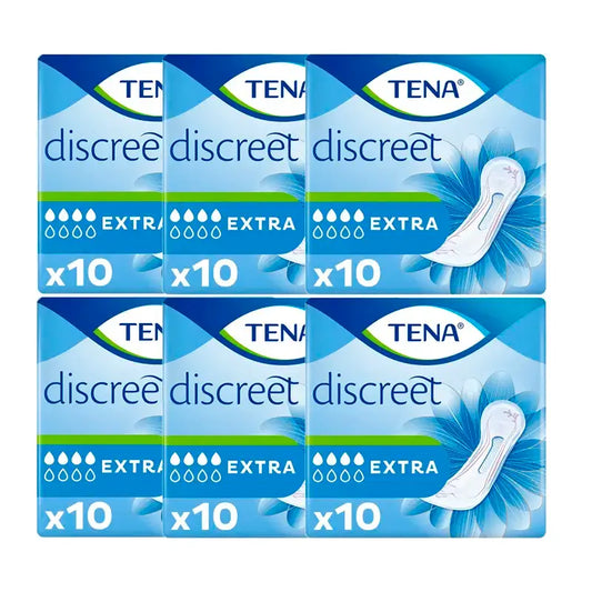 Tena Pack Discreet Extra Id, 6 X 10 pcs.