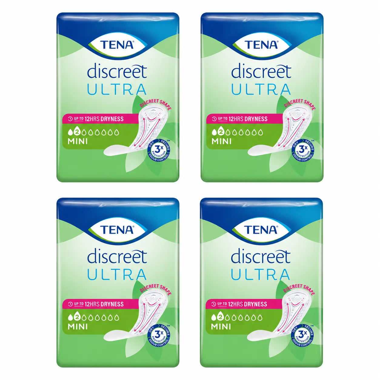TENA Pack Discreet Mini, 4 × 20 τεμάχια