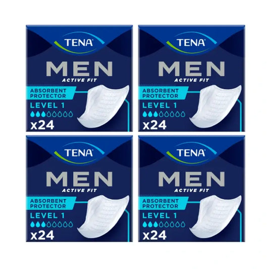Tena Pack Men Level 1, 4 × 24 τεμάχια