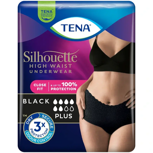 Tena Silhouette Noche Plus με ψηλή μέση, μέγεθος L, 8 τεμάχια
