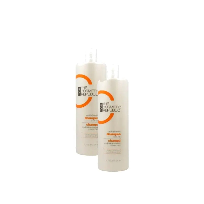The Cosmetic Republic Σαμπουάν με πολυβιταμίνες, 1000 ml, συσκευασία 2 τεμαχίων