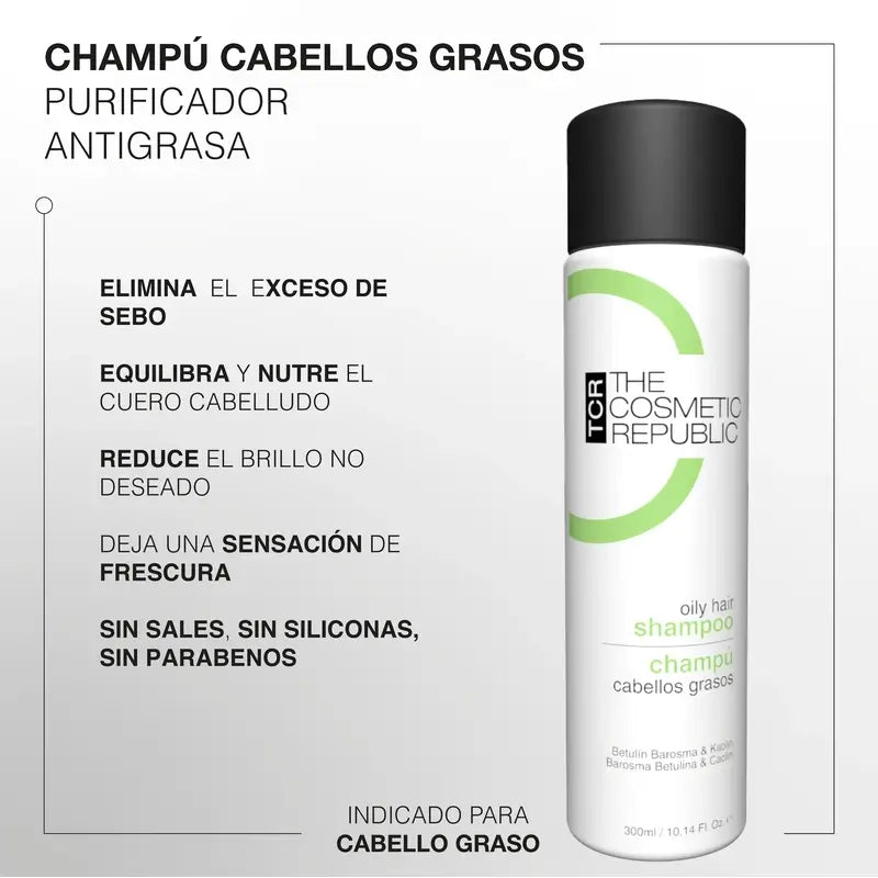 The Cosmetic Republic Σαμπουάν για λιπαρά μαλλιά, 300 ml