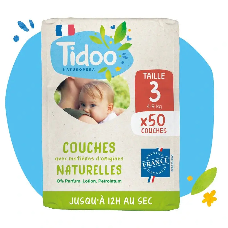 Tidoo Πάνες Μέγεθος 3 4/9 Kg Eco0, 50 τεμάχια