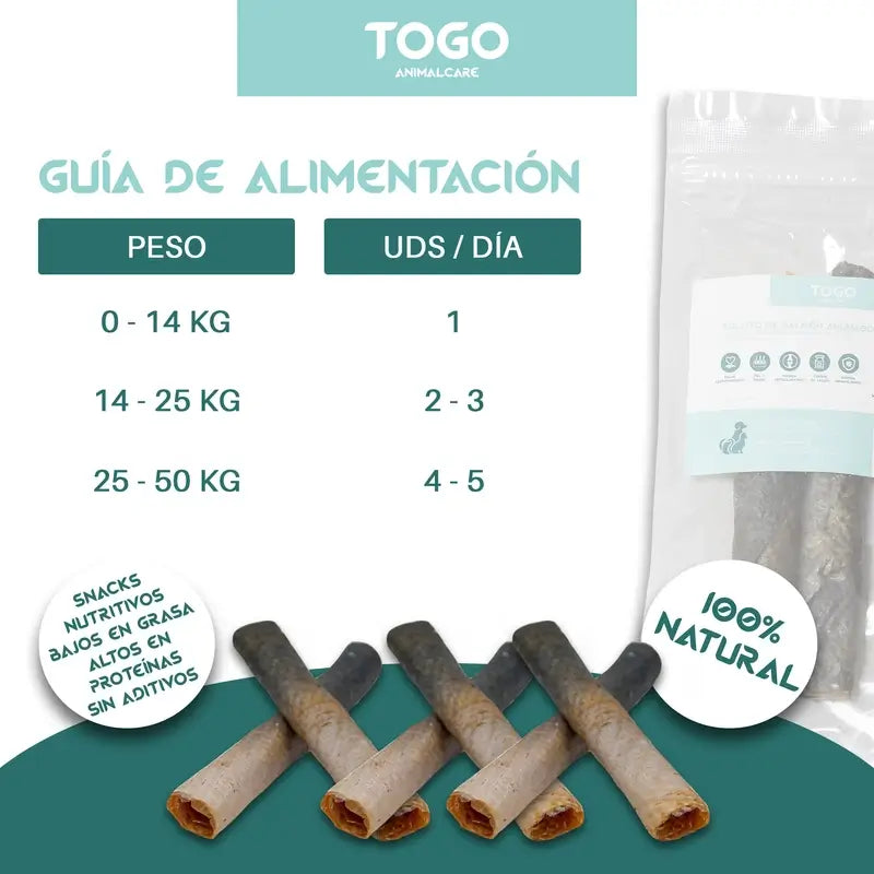 Togo Snack Natural Ρολάκια σολομού, συσκευασία 2 τεμαχίων