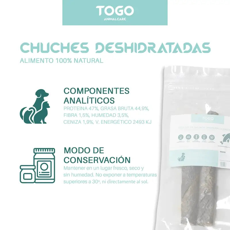 Togo Snack Natural Ρολάκια σολομού, συσκευασία 2 τεμαχίων