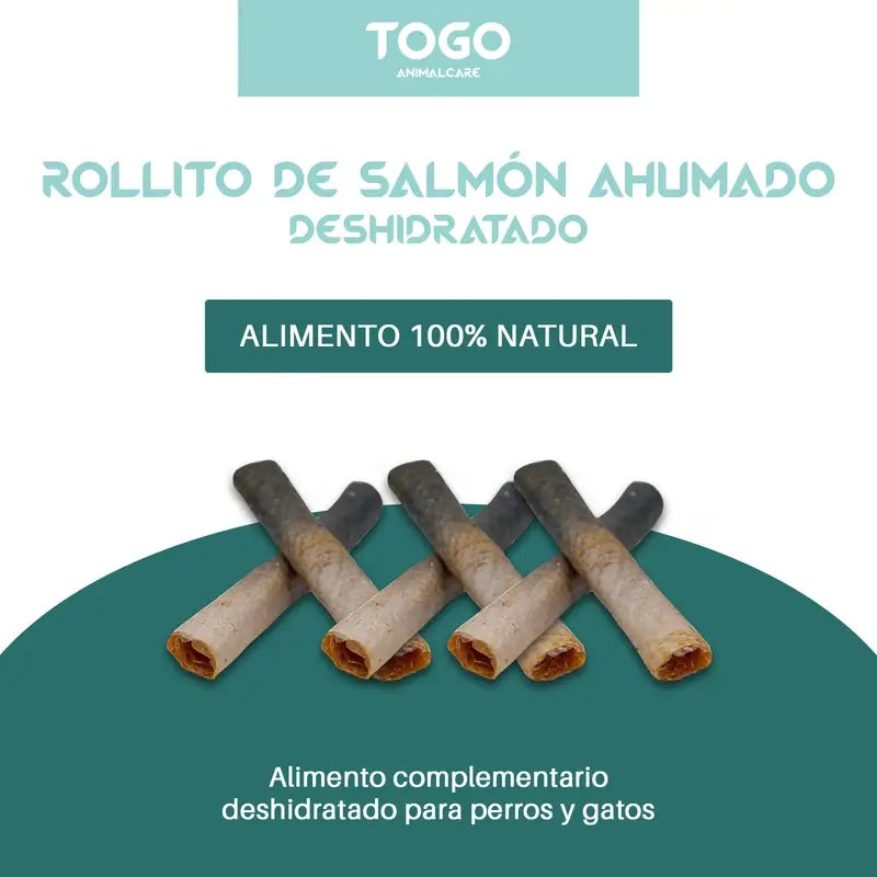 Togo Snack Natural Ρολάκια σολομού, συσκευασία 2 τεμαχίων