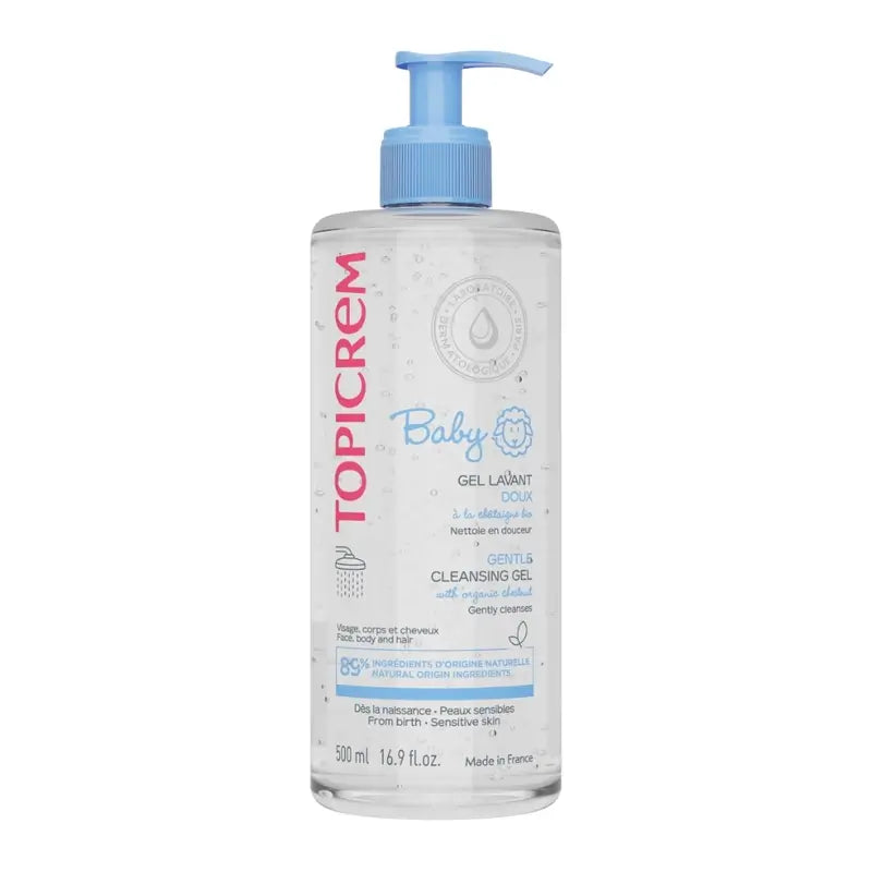 Topicrem Baby Απαλό Καθαριστικό Τζελ, 500 ml