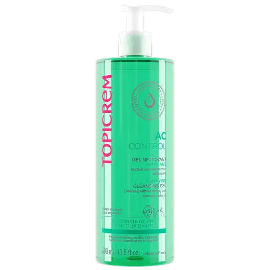 Topicrem Ac Control Καθαριστικό και Αποτοξινωτικό Τζελ, 400 ml