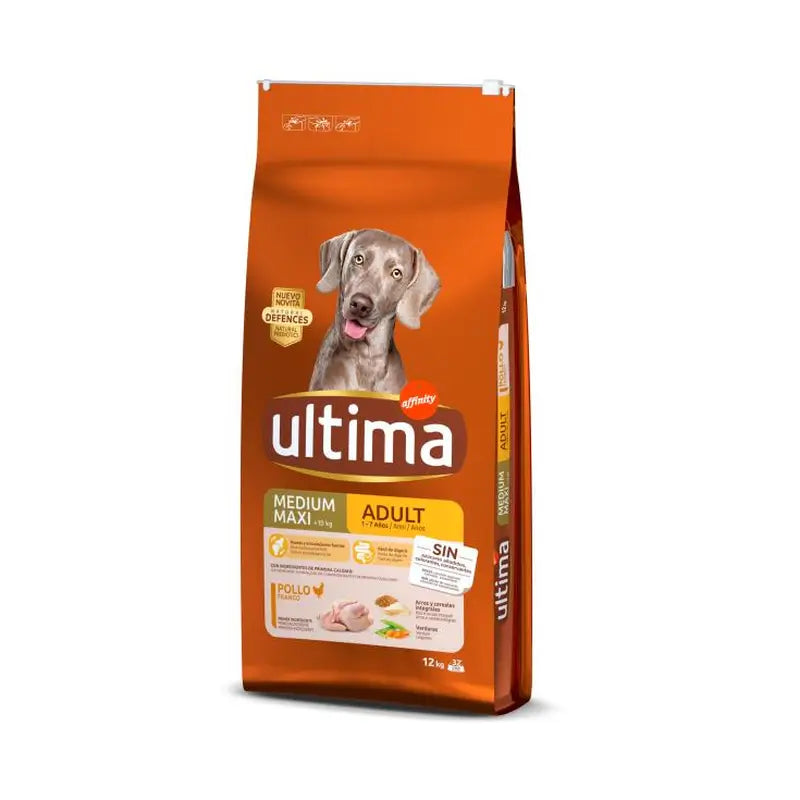 Ultima Pienso Dog Ad με κοτόπουλο, 12 kg