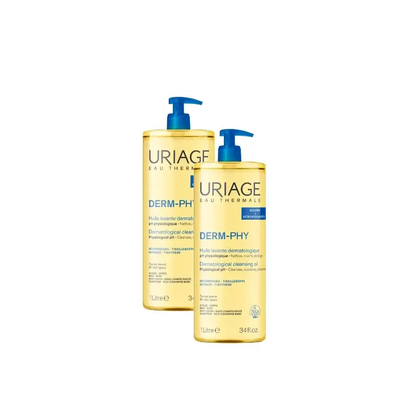 Uriage Λάδι Καθαρισμού 1000 ml, συσκευασία 2 τεμαχίων