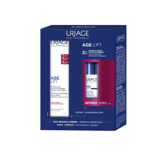 Uriage Age Lift Αντιγηραντική Κρέμα Σύσφιξης για την Ημέρα, 40 ml + Δώρο: Εντατικό Ορό κατά των Ρυτίδων 10 ml 