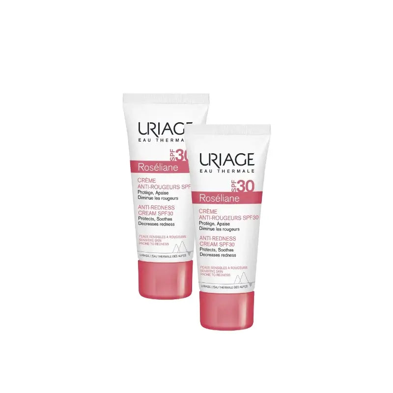 Uriage Roséliane Κρέμα κατά των ερυθροτήτων SPF30 40 ml, συσκευασία 2 τεμαχίων